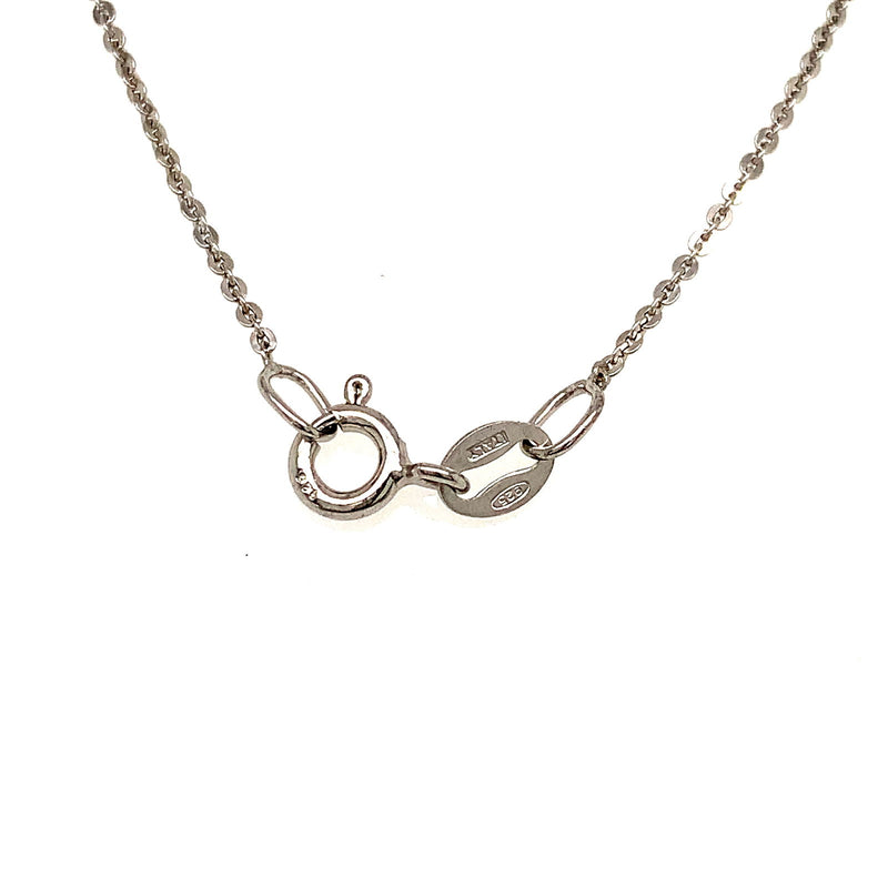 (SWAN) Collar (cisne) de perlas cultivadas con circones en plata 925. 45cm - DGjoyeros
