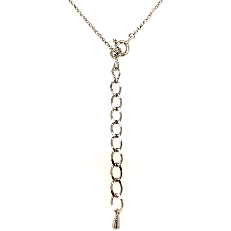 (SWAN) Collar (cruz) de perlas cultivadas en plata 925. 42/47cm - DGjoyeros