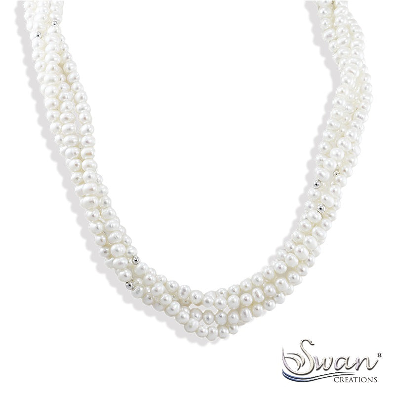 (SWAN) Collar de perlas cultivadas 925 - DGjoyeros