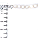 (SWAN) Collar de perlas en plata 925. 43-50cm. - DGjoyeros