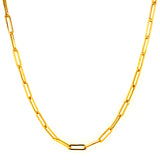 Cadena (clip) 50cm en oro amarillo 18k