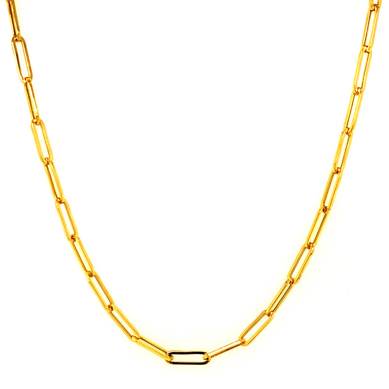 Cadena (clip) 50cm en oro amarillo 18k