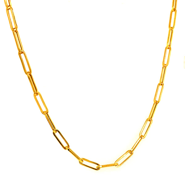 Cadena (clip) 50cm en oro amarillo 18k