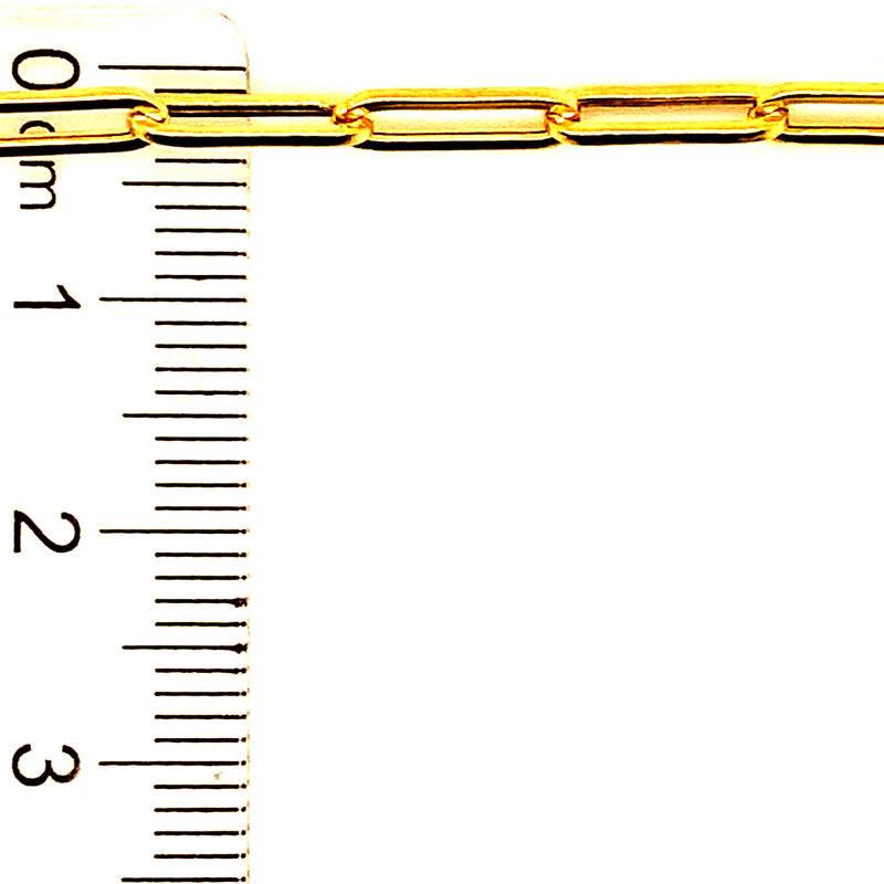 Cadena (clip) 50cm en oro amarillo 18k