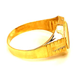 Anillo para caballero en oro amarillo 10kt.