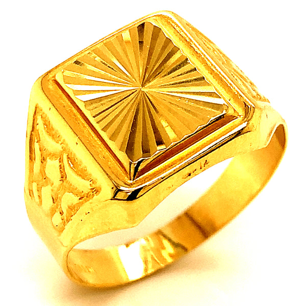 Anillo para caballero en oro amarillo 10kt.