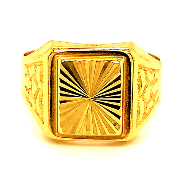 Anillo para caballero en oro amarillo 10kt.