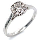 (MIA) Anillo con diamantess en oro blanco 18kt.