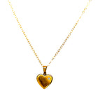 Collar (corazón) en oro amarillo 10kt. 45cm