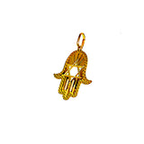 Dije (hamsa) en oro amarillo 10kt.