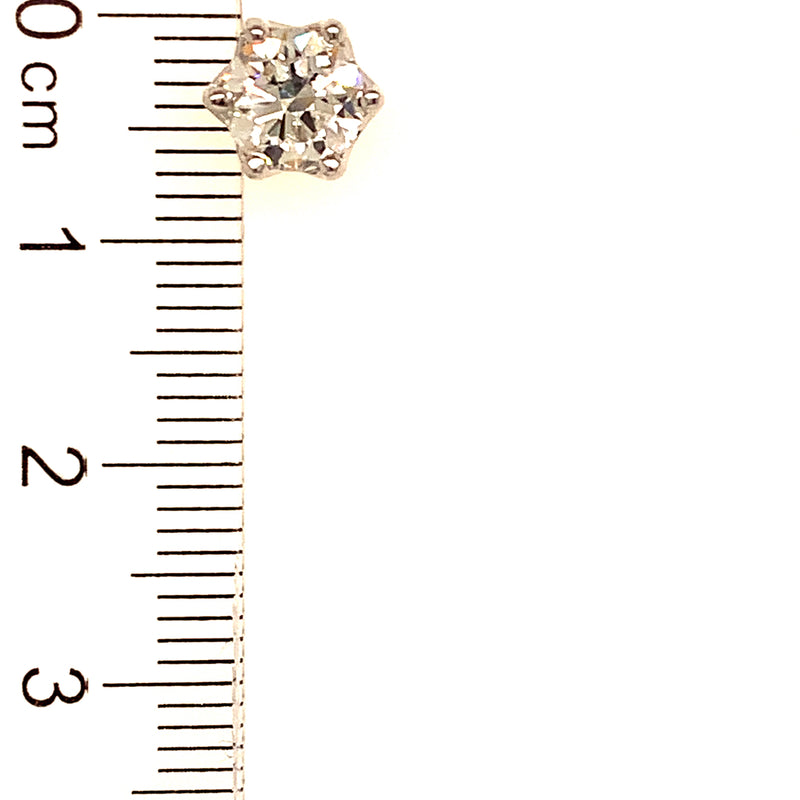 (LD) Aretes con diamantes de laboratorio en oro amarillo 14kt. D-1.90Cts.