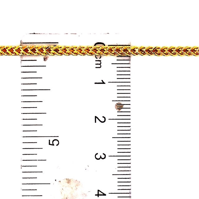 Cadena (espiga) en oro amarillo 10k 60cm