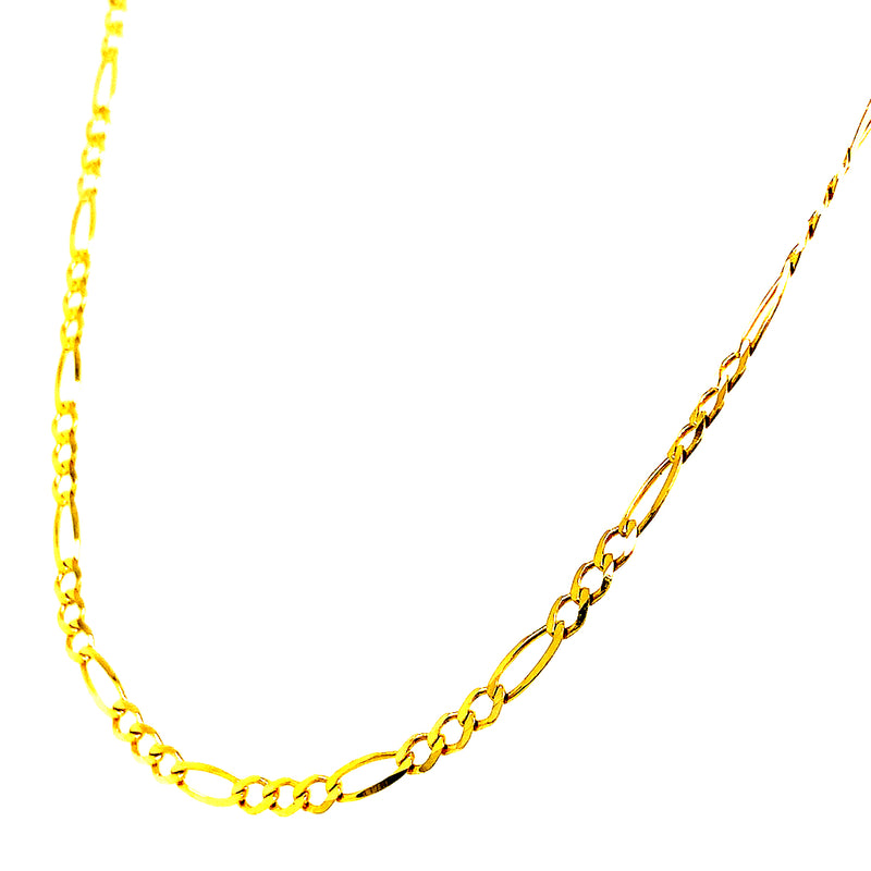 Cadena (cartier maciza) en oro amarillo 10k 60cm