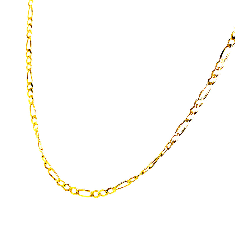 Cadena (cartier) en oro amarillo 10k 60cm