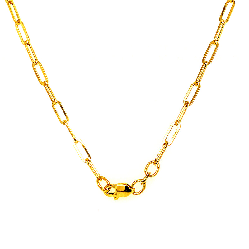 Cadena (clip) en oro amarillo 10k. 45cm