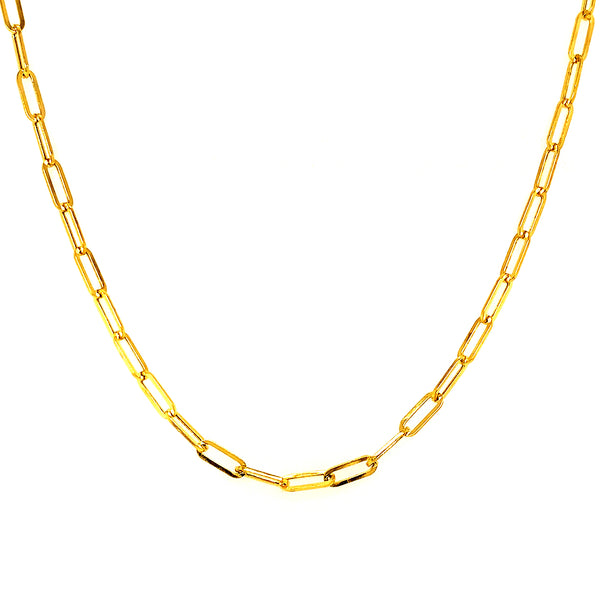 Cadena (clip) en oro amarillo 10k. 45cm