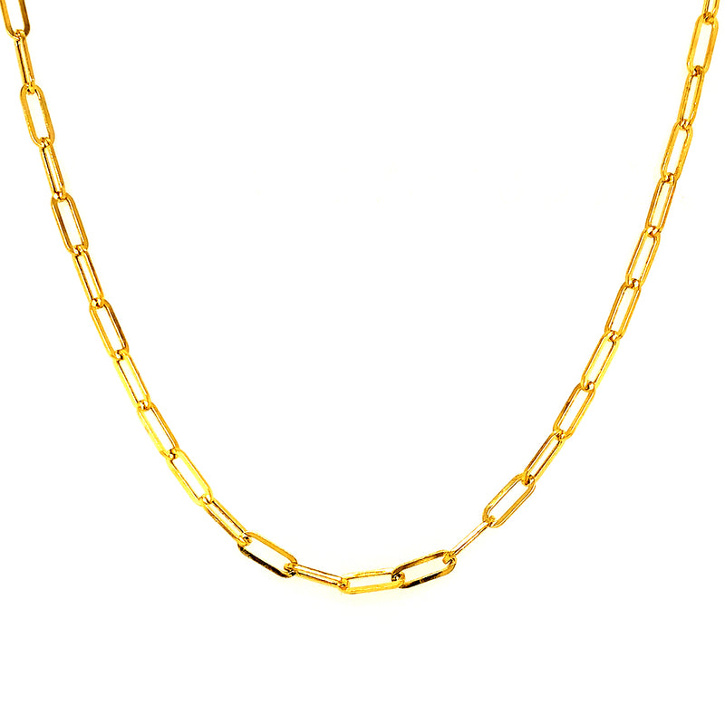 Cadena (clip) en oro amarillo 10k. 45cm