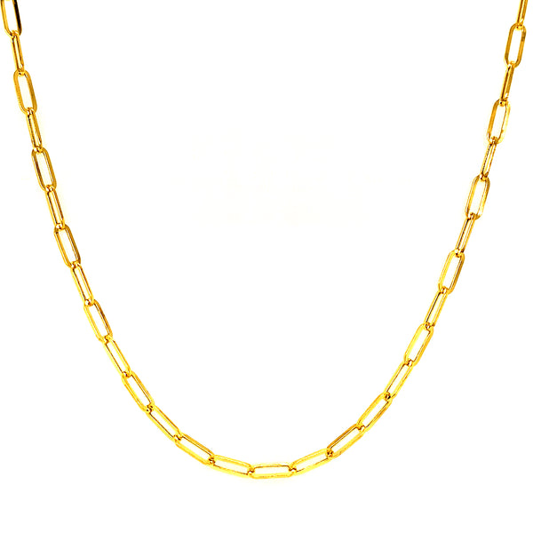 Cadena (clip) en oro amarillo 10k. 50cm