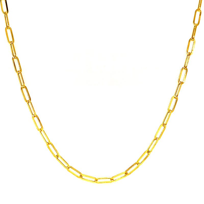 Cadena (clip) en oro amarillo 10k. 50cm