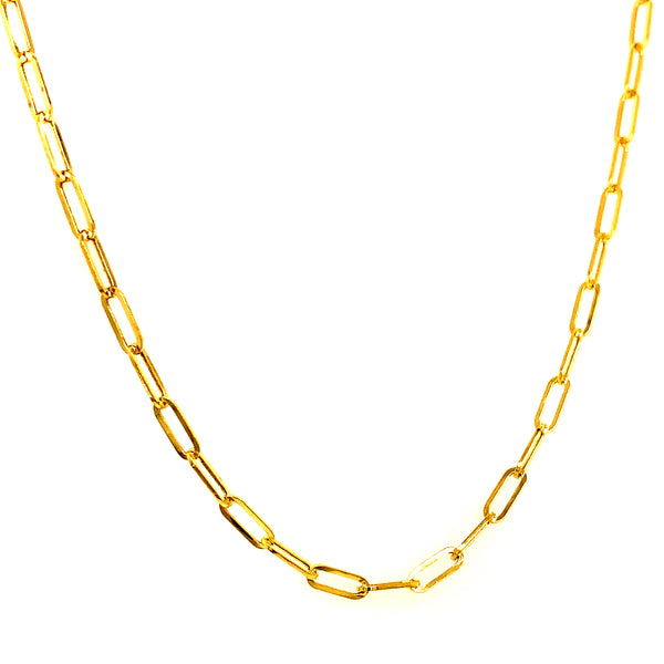 Cadena (clip) en oro amarillo 10k. 50cm