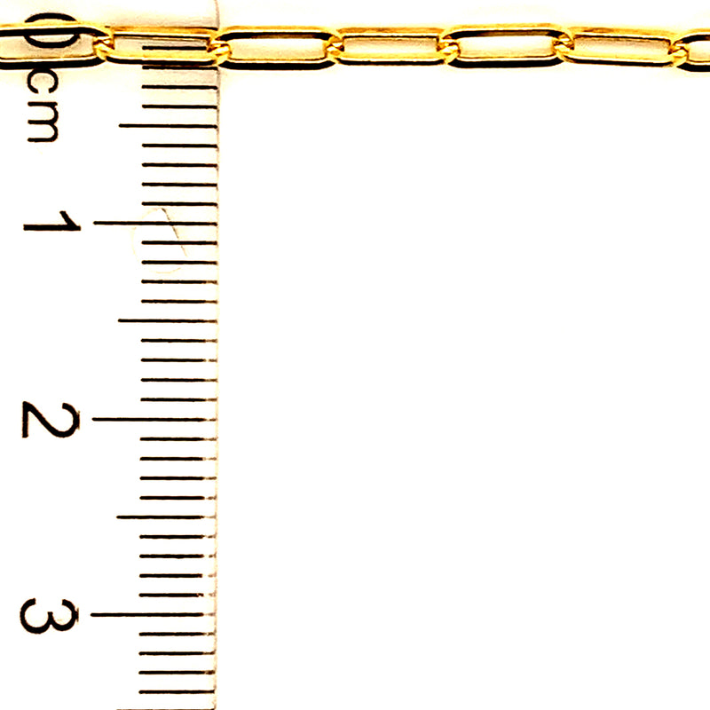 Cadena (clip) en oro amarillo 10k. 50cm