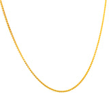 Cadena (espiga) en oro amarillo 10k. 45cm