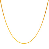 Cadena (espiga) en oro amarillo 10k. 50cm