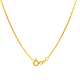 Cadena (espiga) en oro amarillo 10k. 50cm