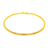 Pulsera en oro amarillo 10k. 19cm