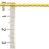 Pulsera en oro amarillo 10k. 19cm
