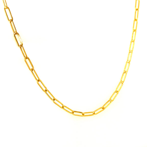 Cadena (clip) en oro amarillo 10k. 40cm
