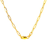Cadena (clip) en oro amarillo 10k. 40cm
