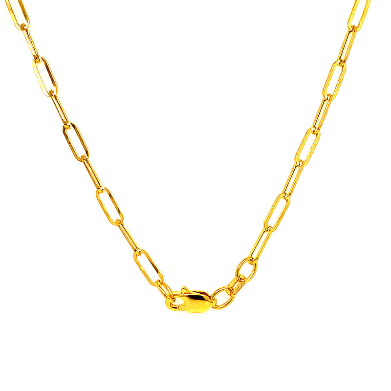 Cadena (clip) en oro amarillo 10k. 40cm