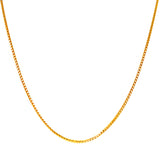 Cadena (espiga) en oro amarillo 10k. 50cm