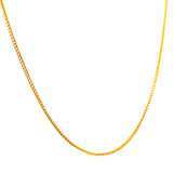 Cadena (espiga) en oro amarillo 10k. 50cm