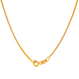 Cadena (espiga) en oro amarillo 10k. 50cm