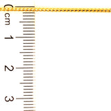 Cadena (espiga) en oro amarillo 10k. 50cm