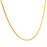 Cadena (espiga) en oro amarillo 10k. 45cm