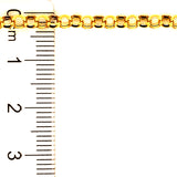 Pulsera en oro amarillo 10k. 19cm