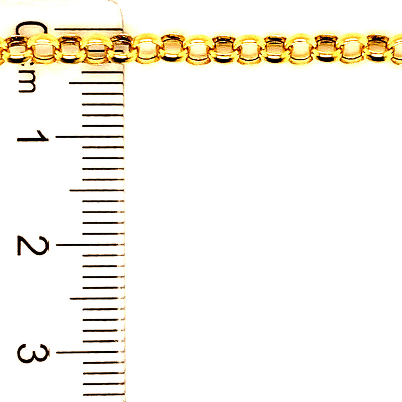 Pulsera en oro amarillo 10k. 19cm