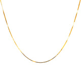 Cadena (veneciana) en oro amarillo 10k. 40cm