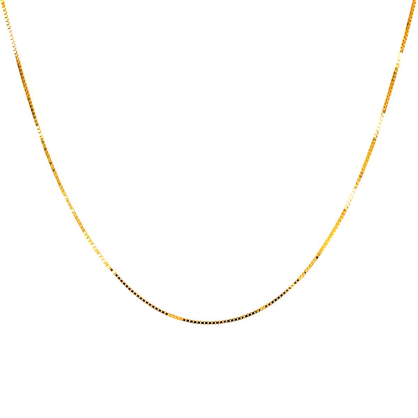 Cadena (veneciana) en oro amarillo 10k. 40cm
