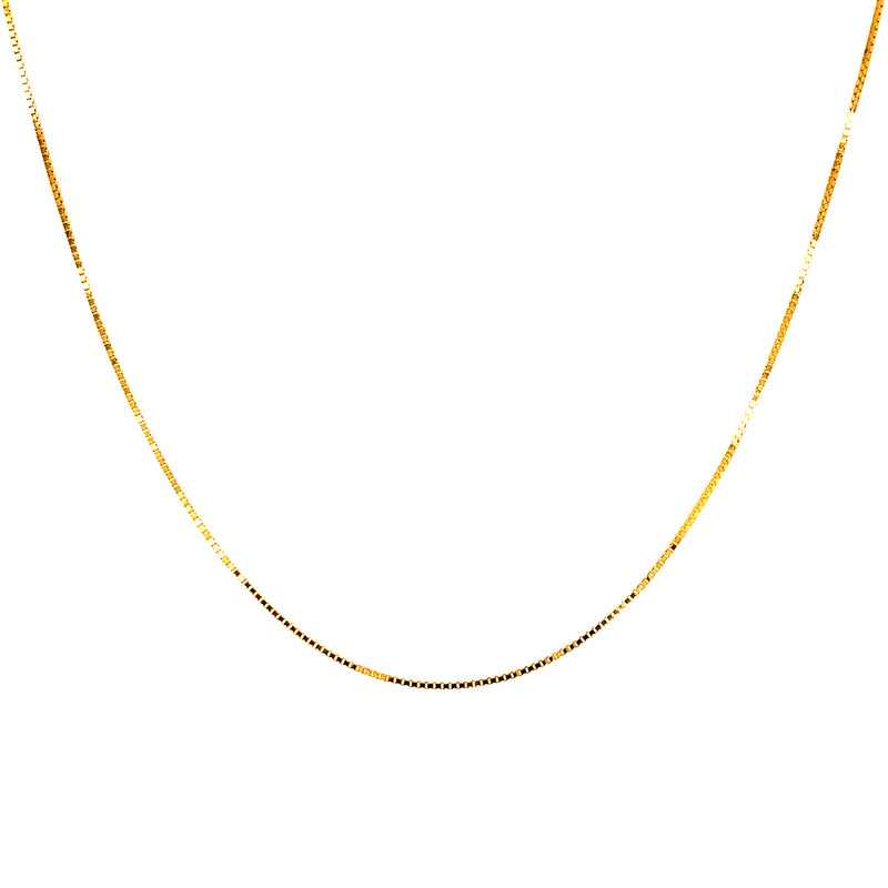 Cadena (veneciana) en oro amarillo 10k. 40cm