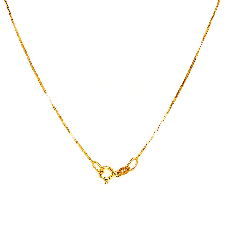 Cadena (veneciana) en oro amarillo 10k. 40cm