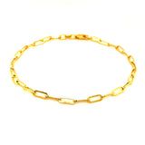 Pulsera (clip) en oro amarillo 10k. 19cm