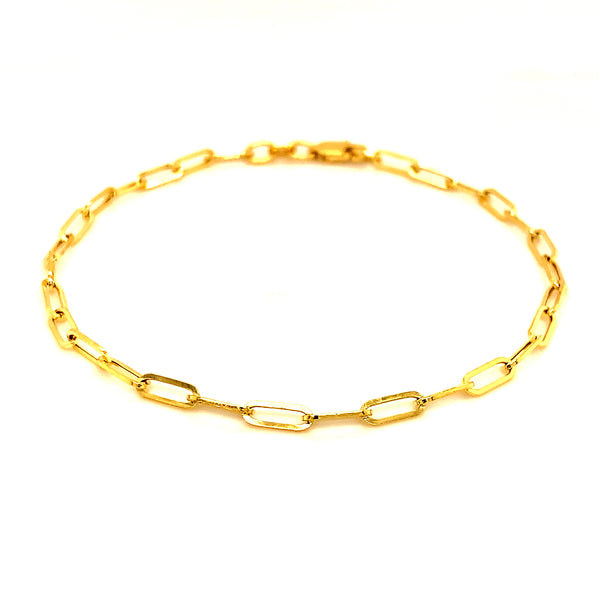 Pulsera (clip) en oro amarillo 10k. 19cm