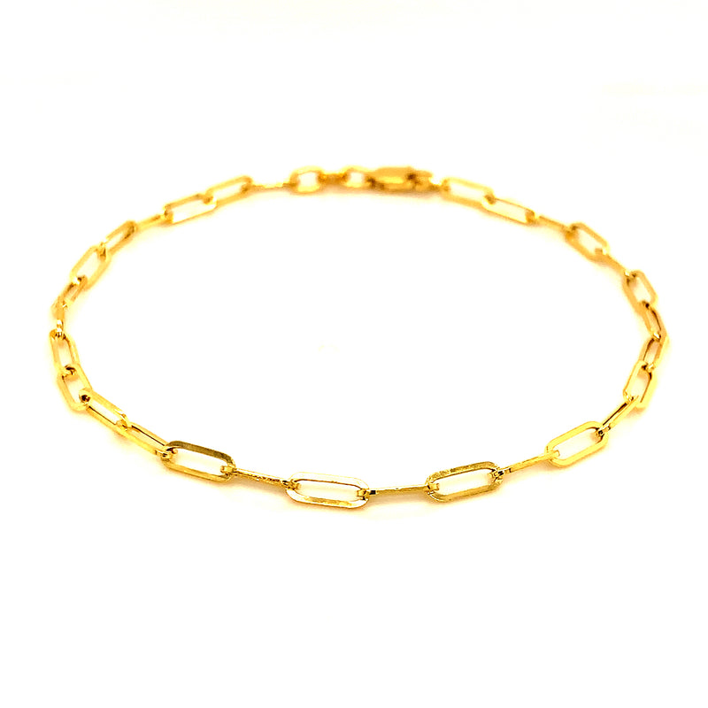 Pulsera (clip) en oro amarillo 10k. 19cm