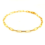Pulsera (clip) en oro amarillo 10k. 19cm