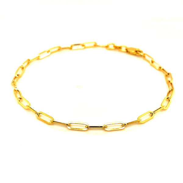 Pulsera (clip) en oro amarillo 10k. 19cm