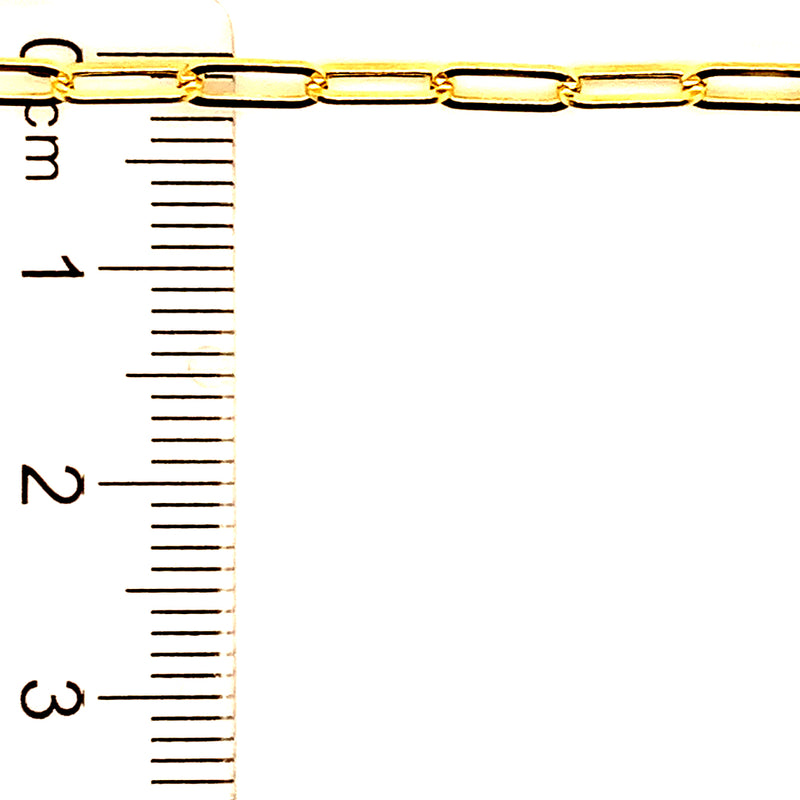 Pulsera (clip) en oro amarillo 10k. 19cm